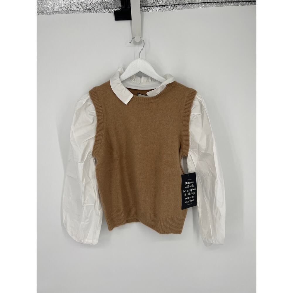 TUCKERNUCK Khaki Ella Sweater Blouse
NWT Size Large - Picture 9 of 10